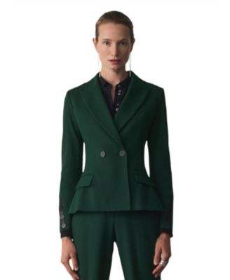 Women's Romano Double-Breasted Wool-Blend Blazer