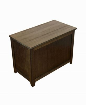 25.25" Wide Wood Bench with Safety Hinge