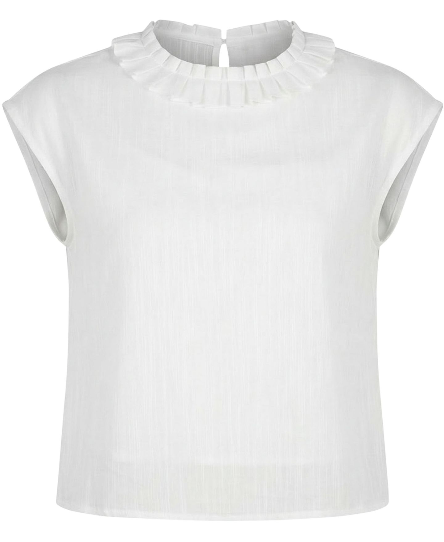 Женская блузка Modenaire Pleated Sleeveless Draped — фото 6
