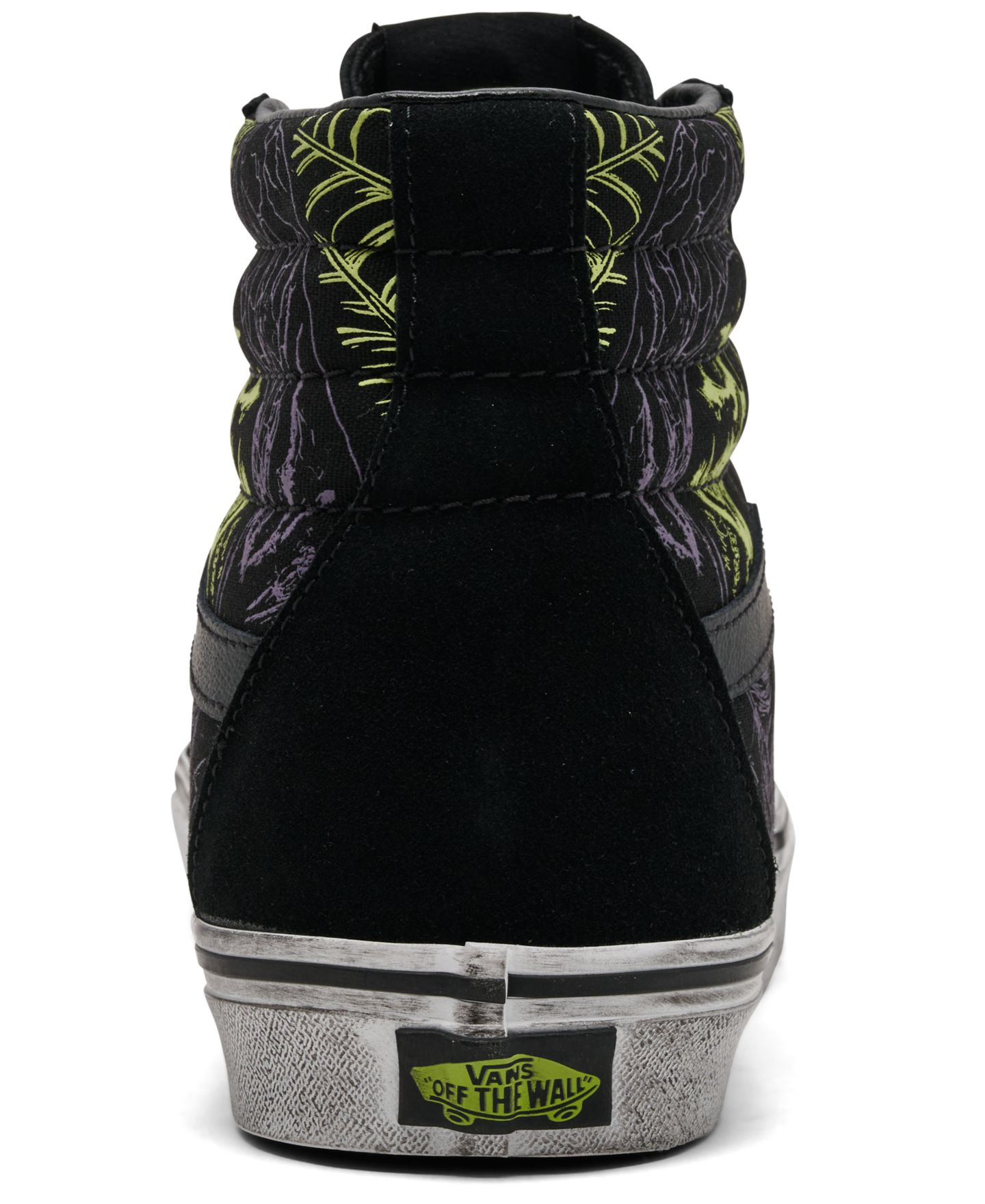Мужские кроссовки Vans Sk8-Hi Halloween Casual, цвет: Чёрный / Зелёный — фото 4