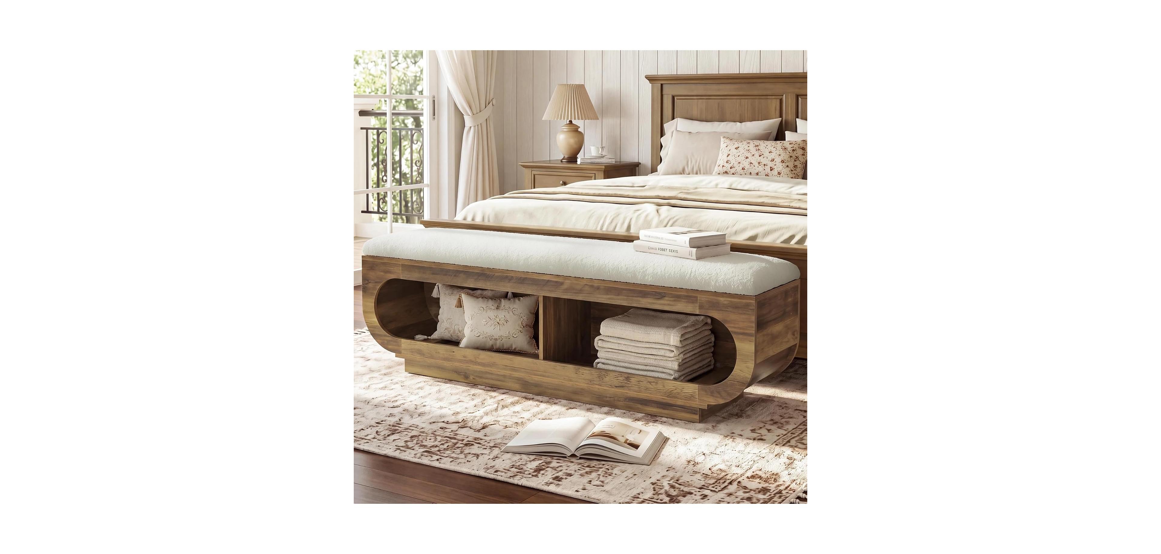 Tribesigns Versatile Wooden Bench Multi-Use Seating Solution for Dining Room
