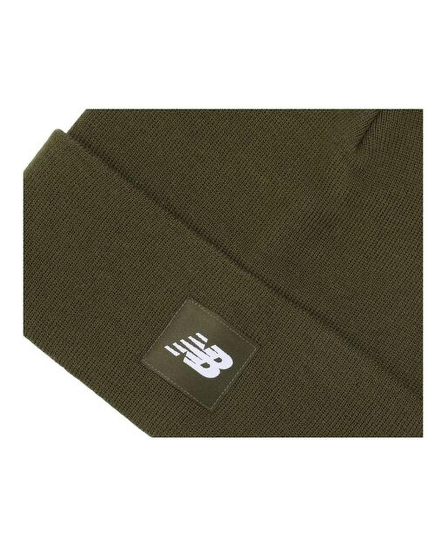 Мужская шапка New Balance Knit Cuffed, цвет: Коричневый — фото 3