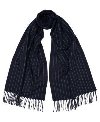 Pinstripe Wool-Blend Fellini Scarf