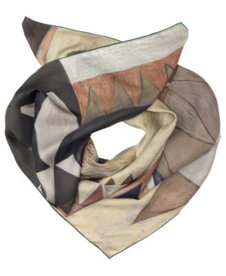 Dani Geometric Silk Scarf