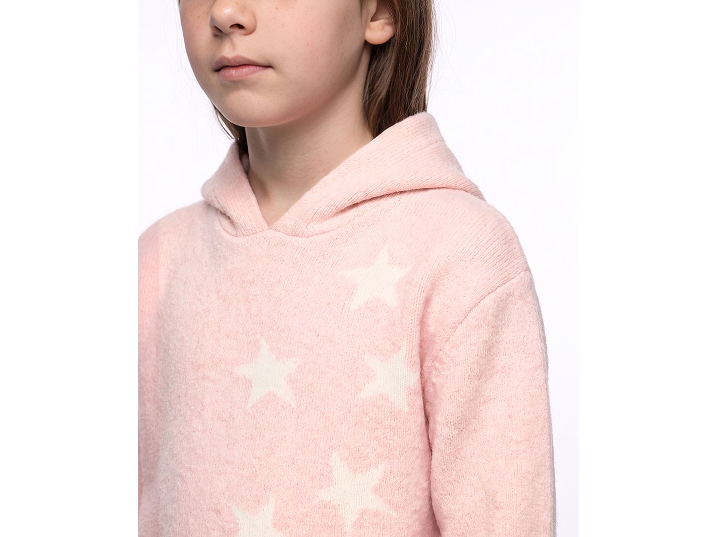 Худи CeCe Star-Print Long-Sleeve для девочек, цвет: Светлый розовый — фото 3