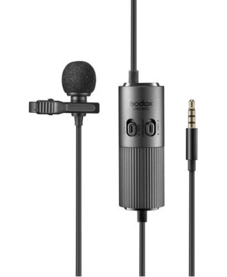 LMS-60G Omnidirectional Adjustable Gain Lavalier Microphone for Smartphones, DSLRs, and Camcorders