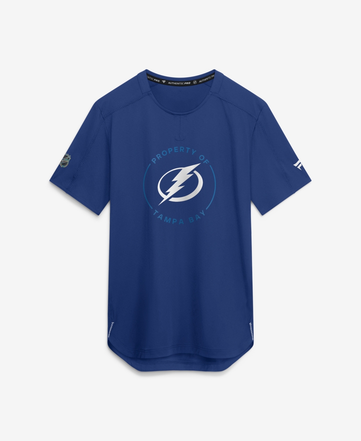 Fanatics Men's Blue Tampa Bay Lightning Authentic Pro Train Performance T-Shirt - Blue