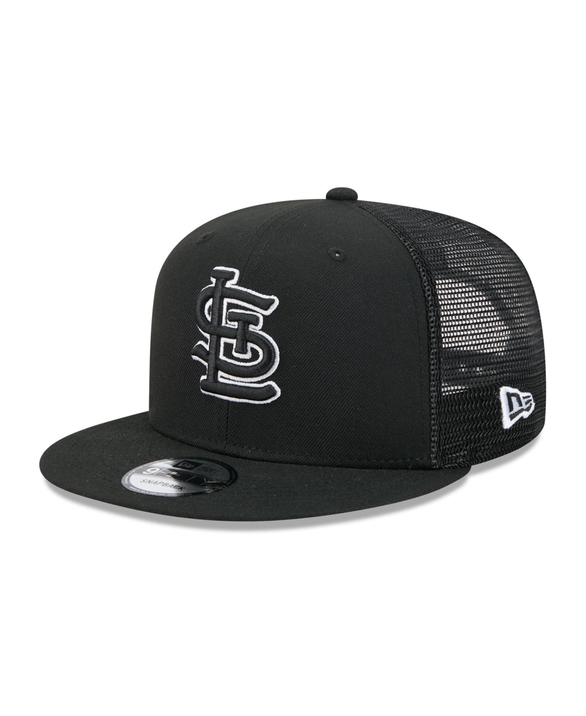 New Era Men's Black St. Louis Cardinals 9FIFTY Adjustable Trucker Hat - Black