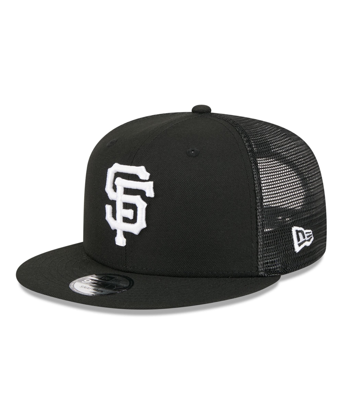 New Era Men's Black San Francisco Giants 9FIFTY Adjustable Trucker Hat - Black