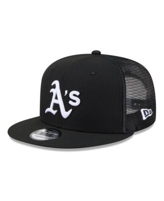 Men's Black Athletics 9FIFTY Adjustable Trucker Hat
