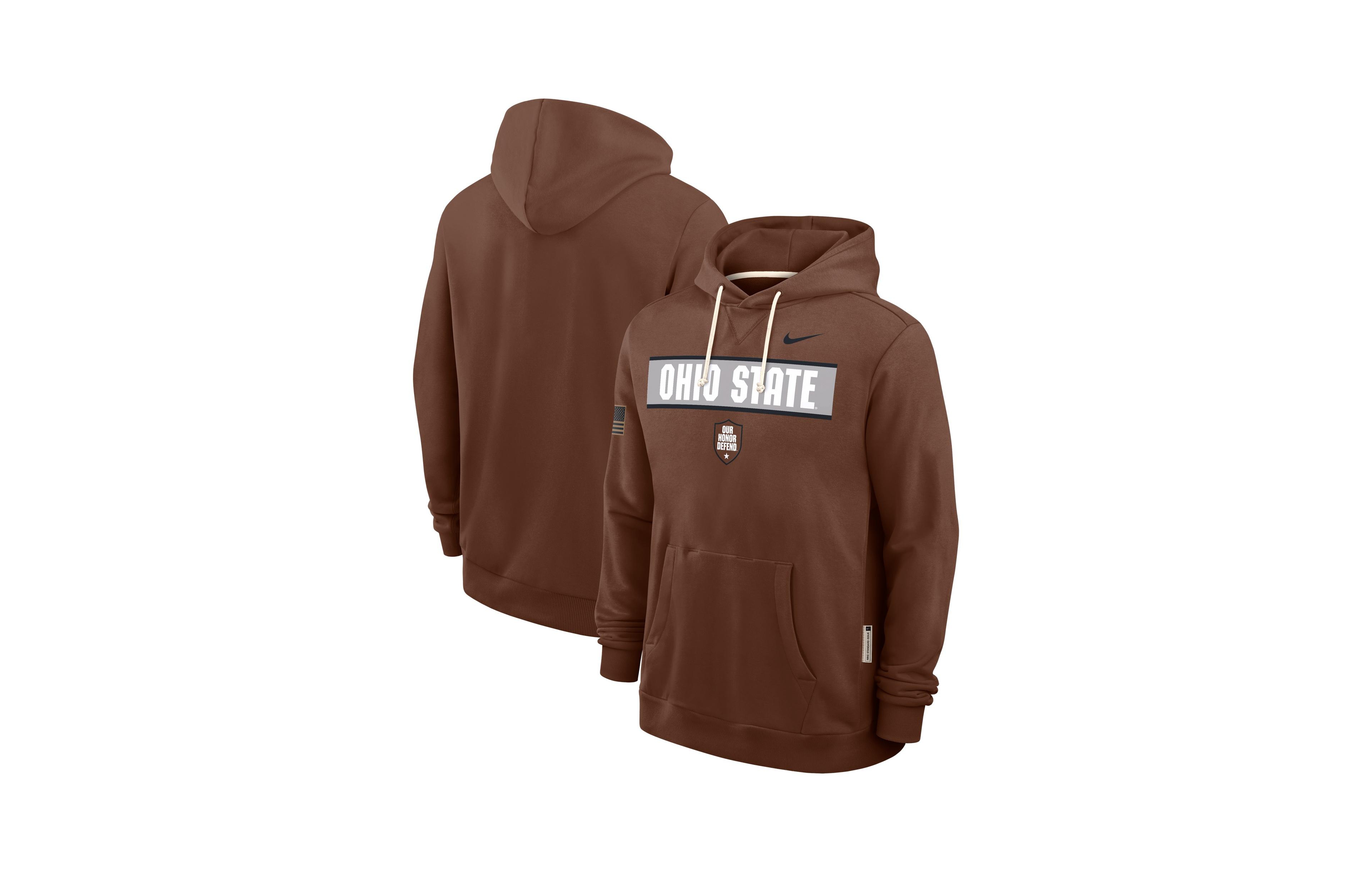 Nike Men's Brown Ohio State Buckeyes 2026 Appreciation Sideline Standard Issue Dri-fit Hoodie