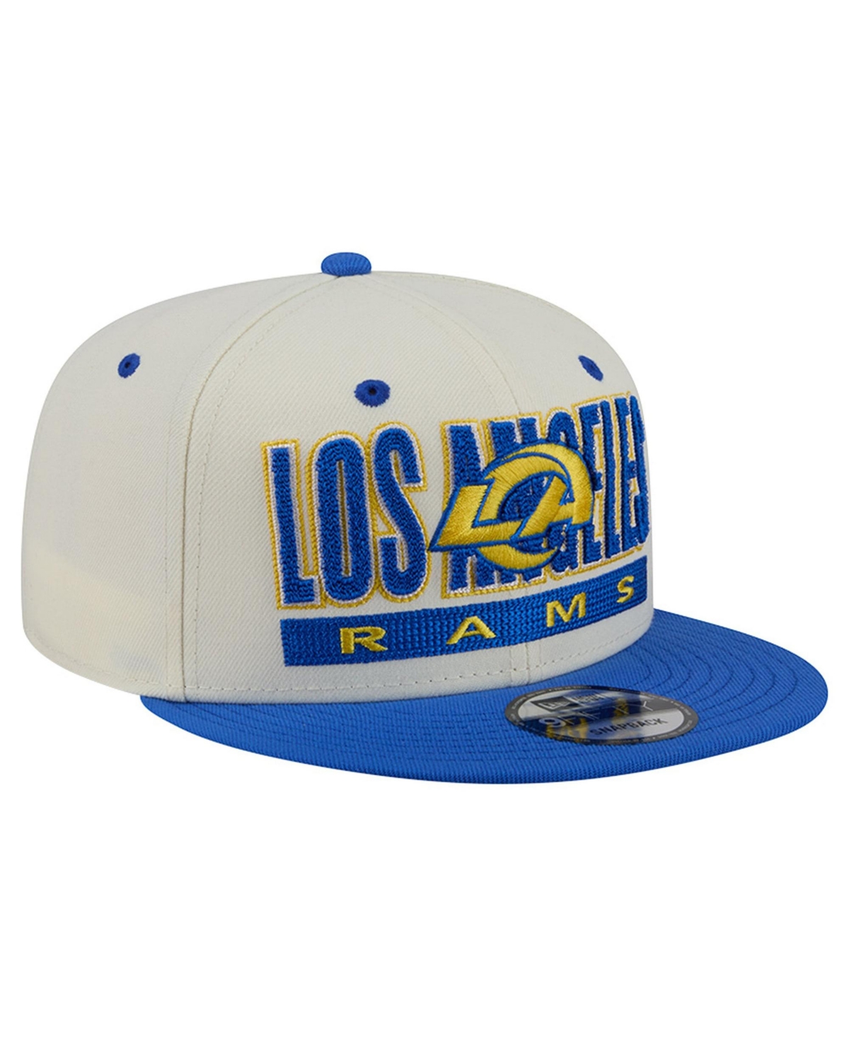 New Era Men's Cream/Royal Los Angeles Rams Classic 9FIFTY Snapback Hat - Cream, Royal