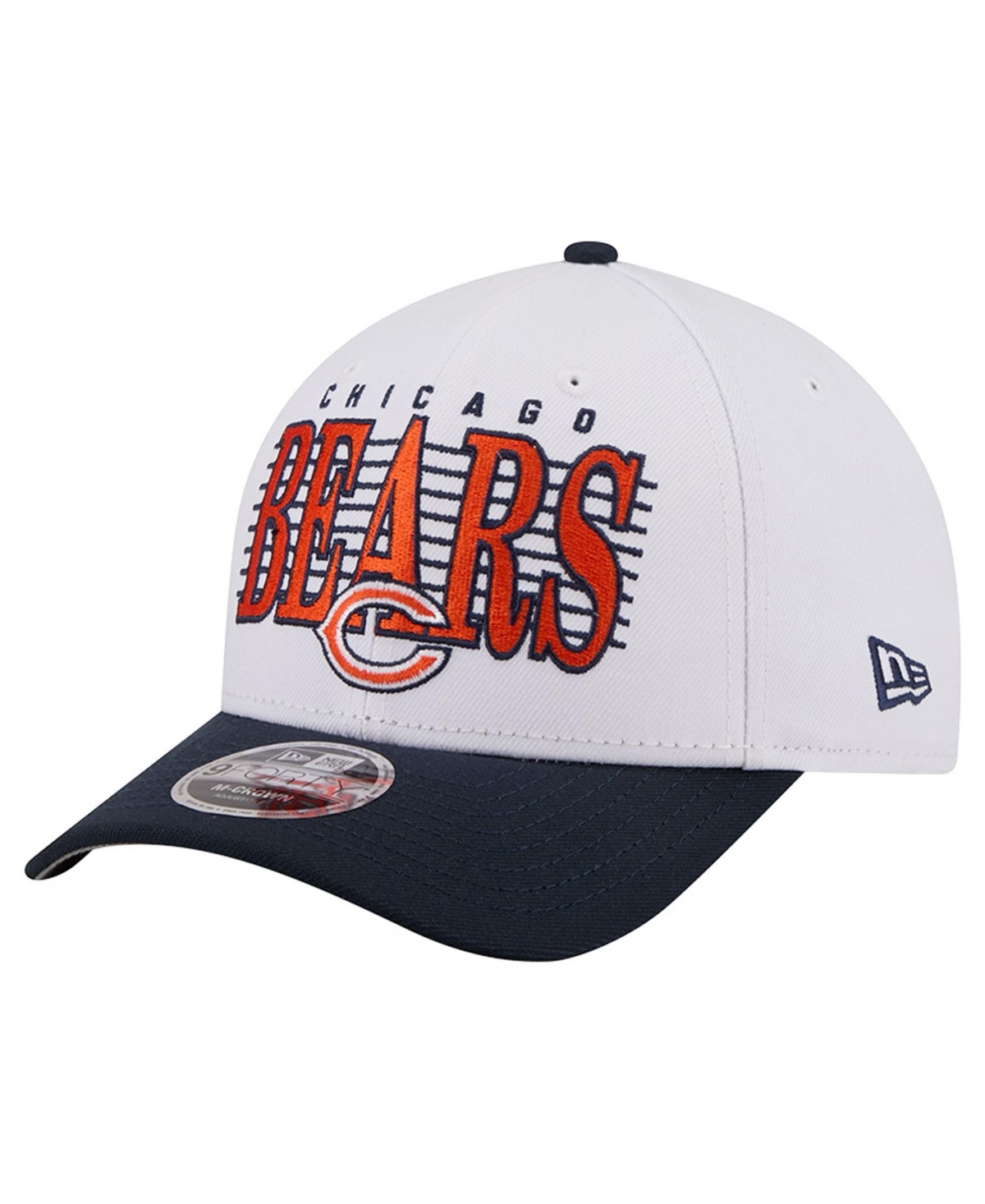 New Era Men's White Chicago Bears Loyal 9FORTY M-Crown Adjustable Hat - White
