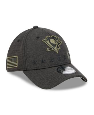 Men's Black Pittsburgh Penguins Stealth Mode Flex 39Thirty Stretch Hat