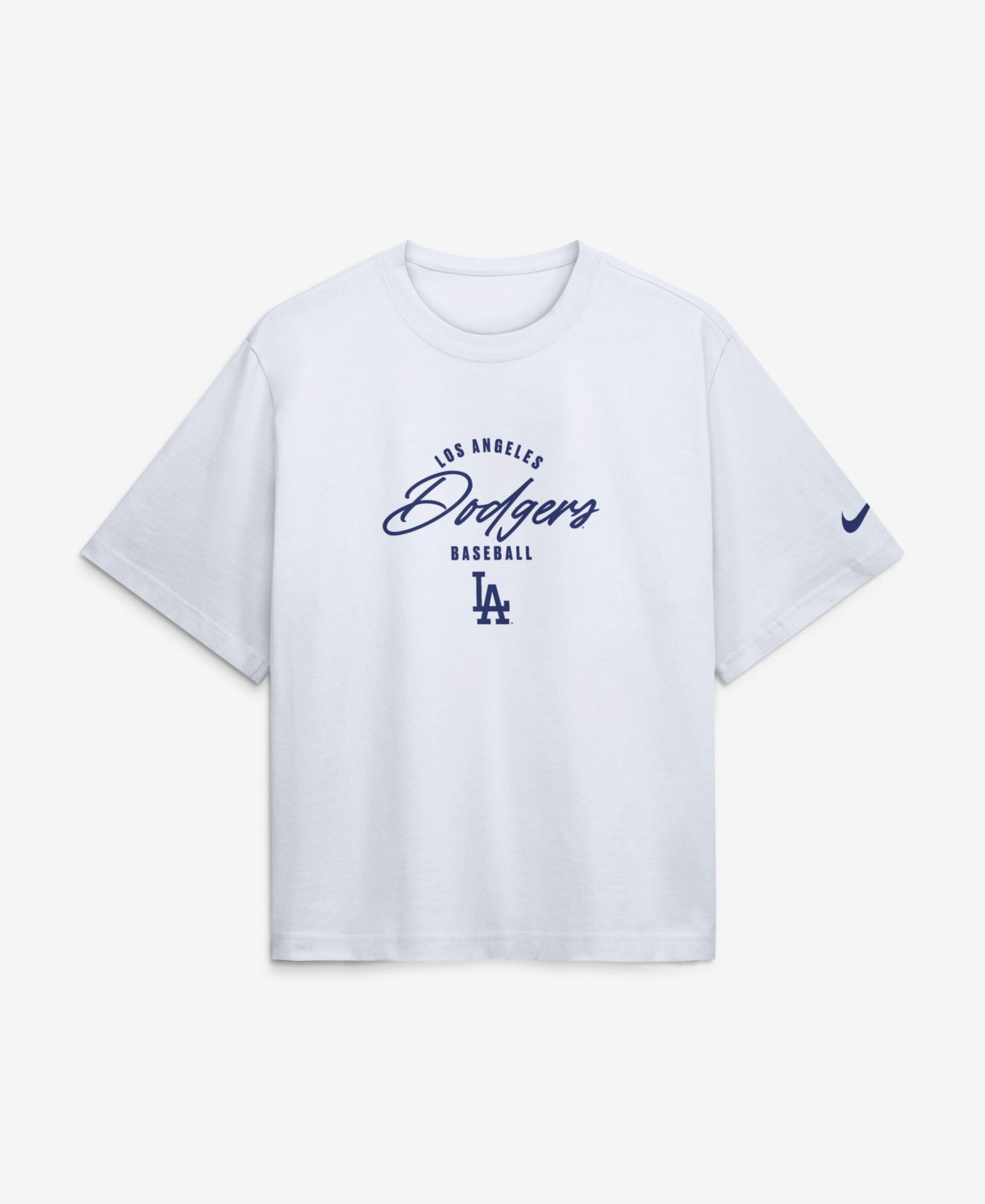 Женская футболка Nike Shohei Ohtani White Los Angeles Dodgers Premium Essentials Boxy Name & Number — фото 2