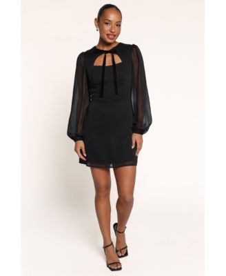 Women's Amandine Long-Sleeve Cutout Mini Dress