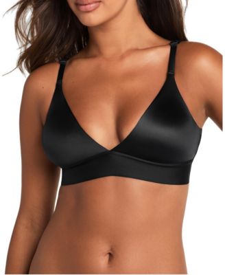 Wireless Satin Triangle Bralette
