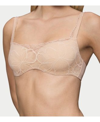 Women's Body Make-Up Illusion Lace Balconette Bra