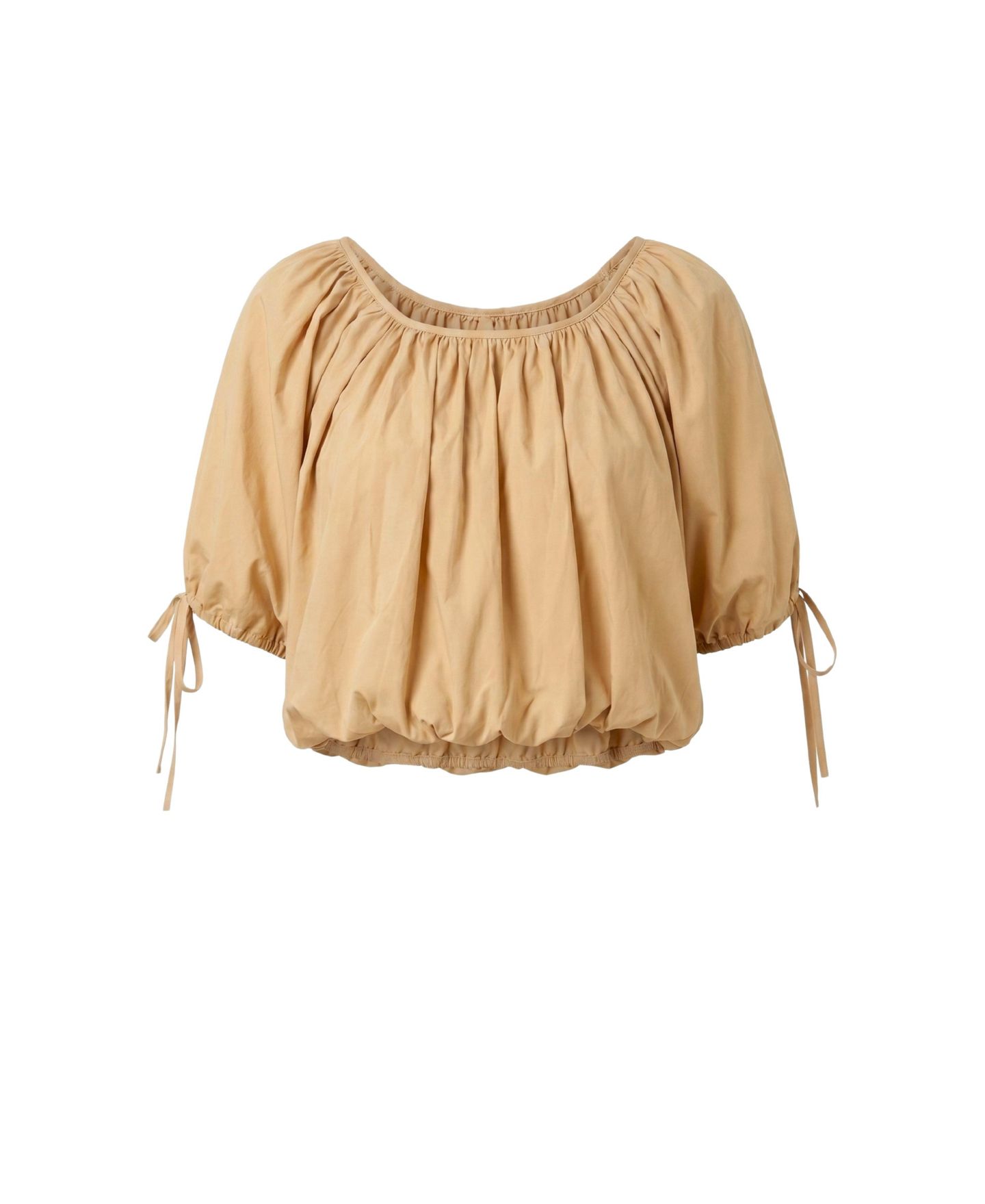 Женский топ Modenaire Puff-Sleeve Gathered-Neck — фото 4