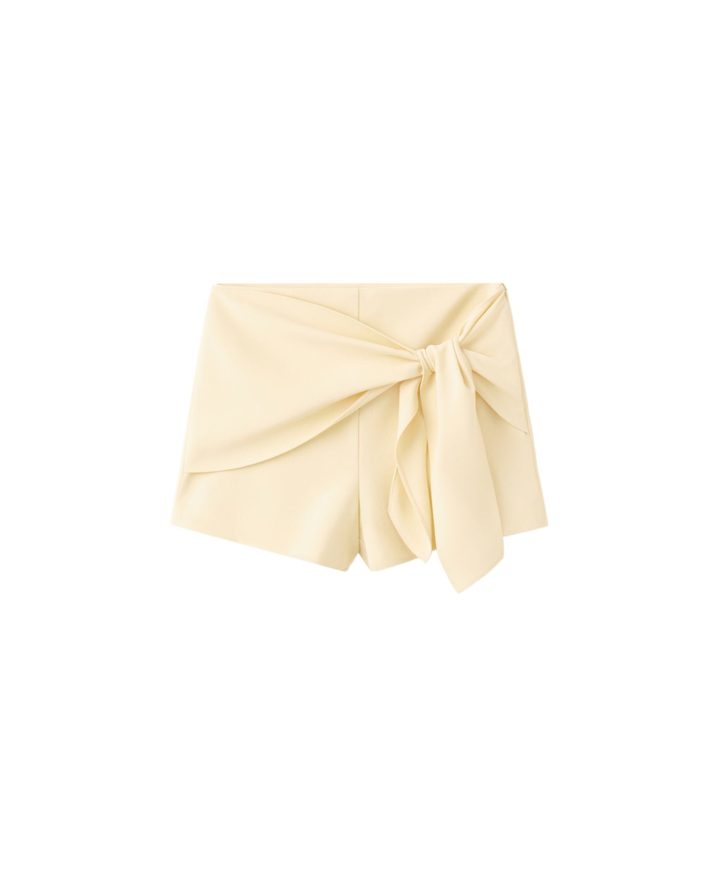 Женские шорты Mango Bow Mid-Rise Straight, 2.36" Inseam, цвет: Чёрный — фото 10