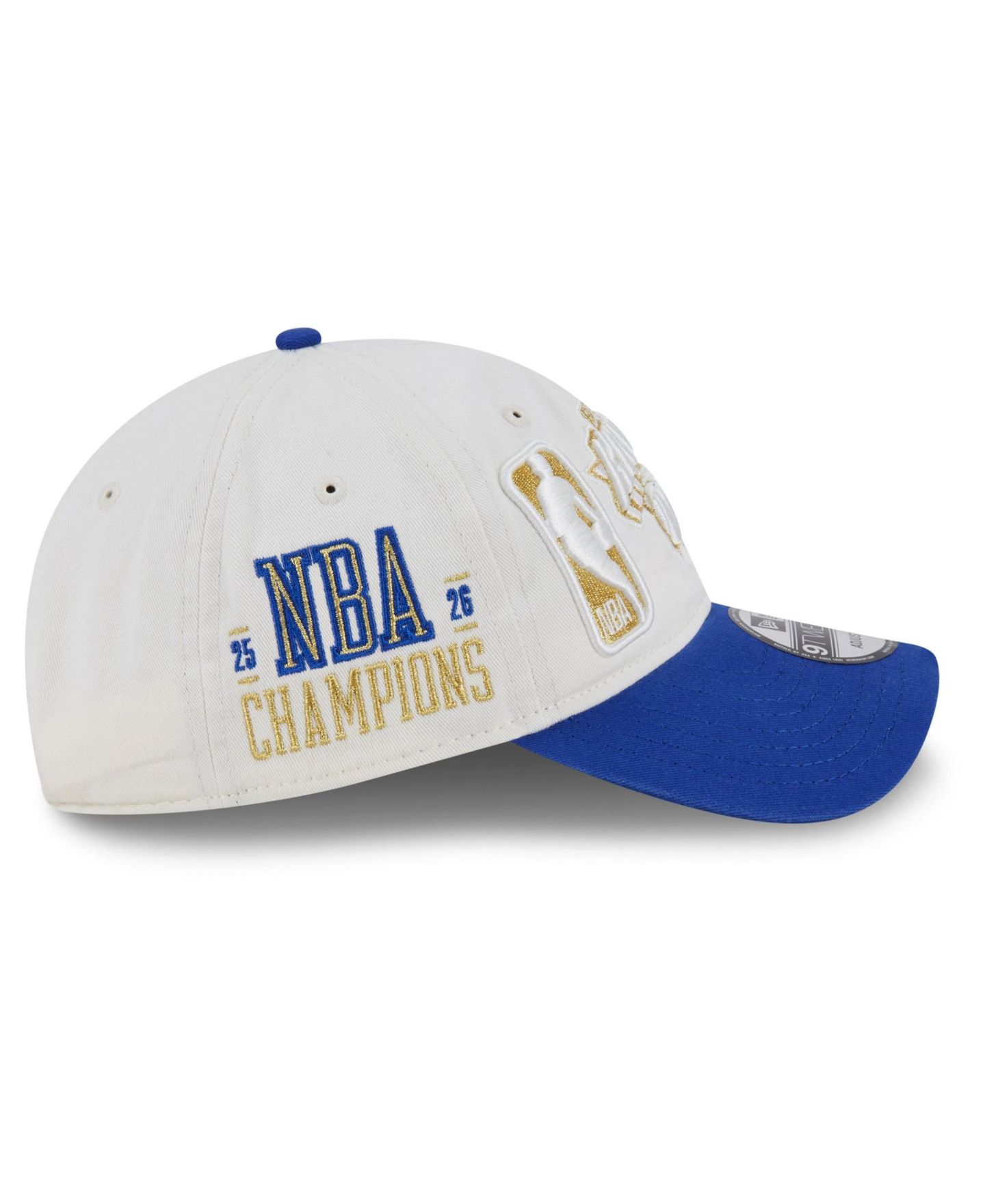 Мужская кепка New Era White, Blue New York Knicks 2026 Ring Ceremony Locker Room 9TWENTY Adjustable Hat — фото 8