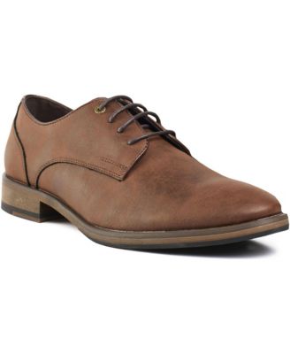 Men's Oatmeal 2 Almond-Toe Aquatic-Print Derby Shoes