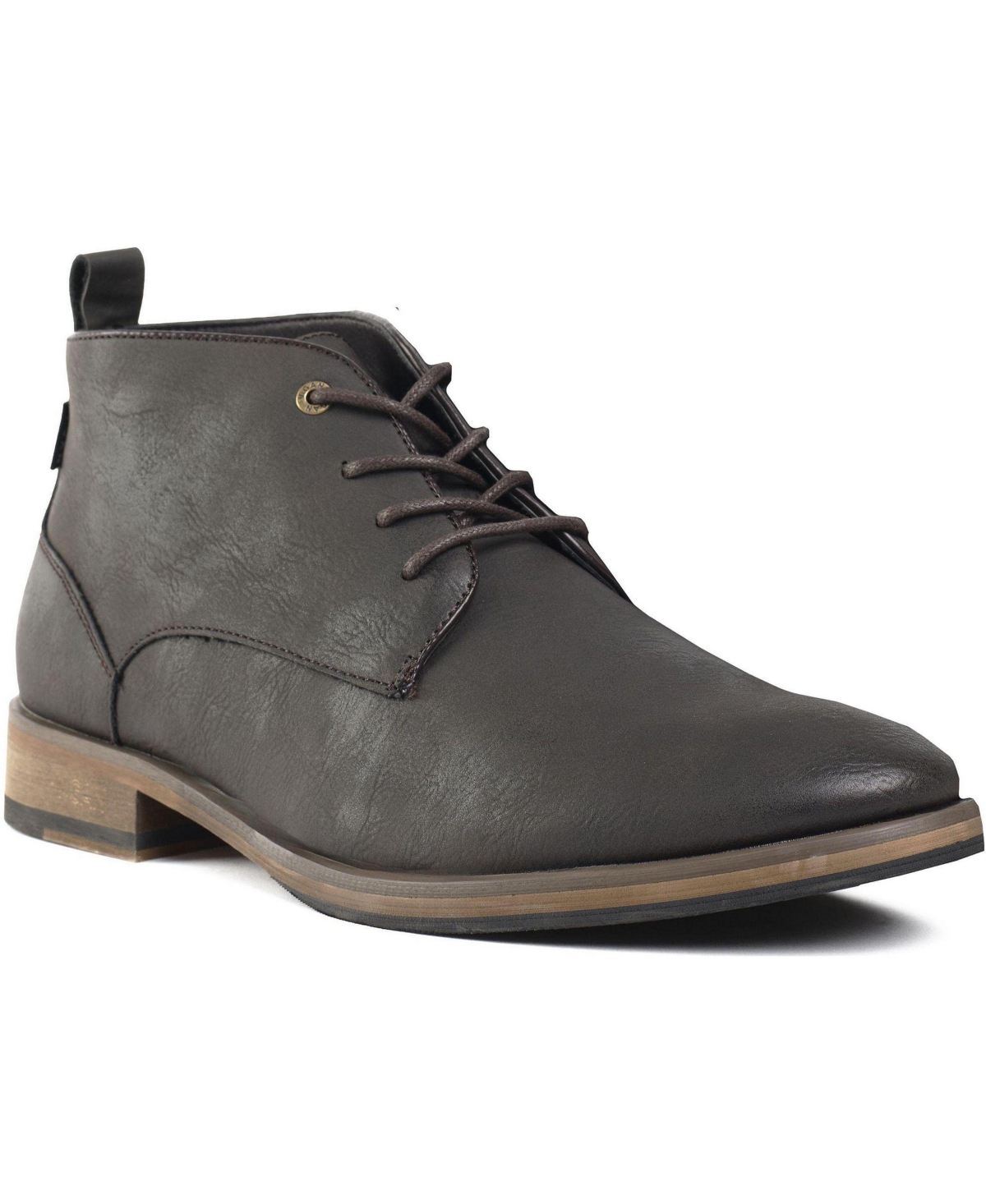 V.gan London Men's Goji 2 Almond Toe Casual Chukka Boots - Brown