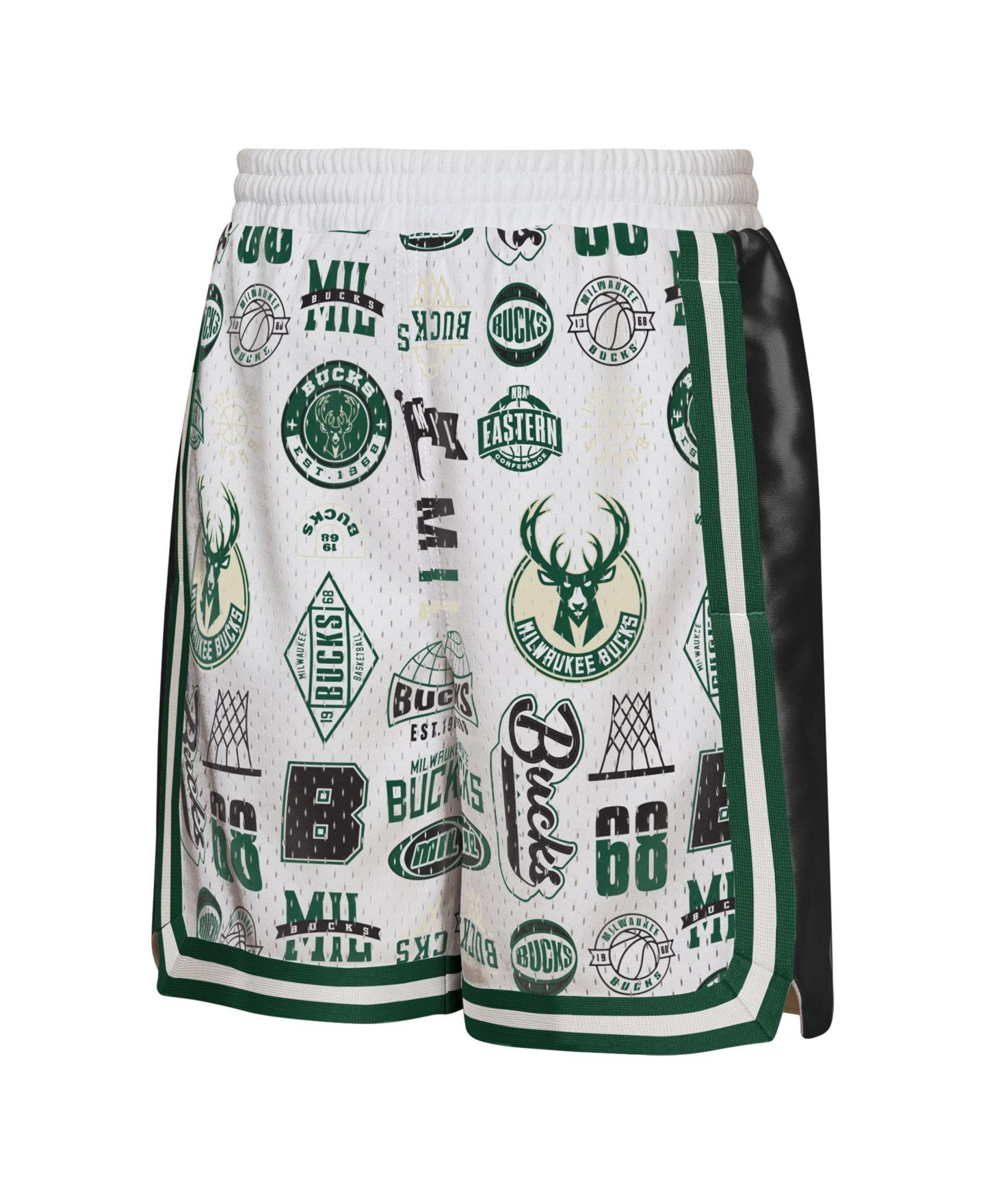 Детские шорты Outerstuff White Milwaukee Bucks Ball Hog Dazzle Basketball — фото 4