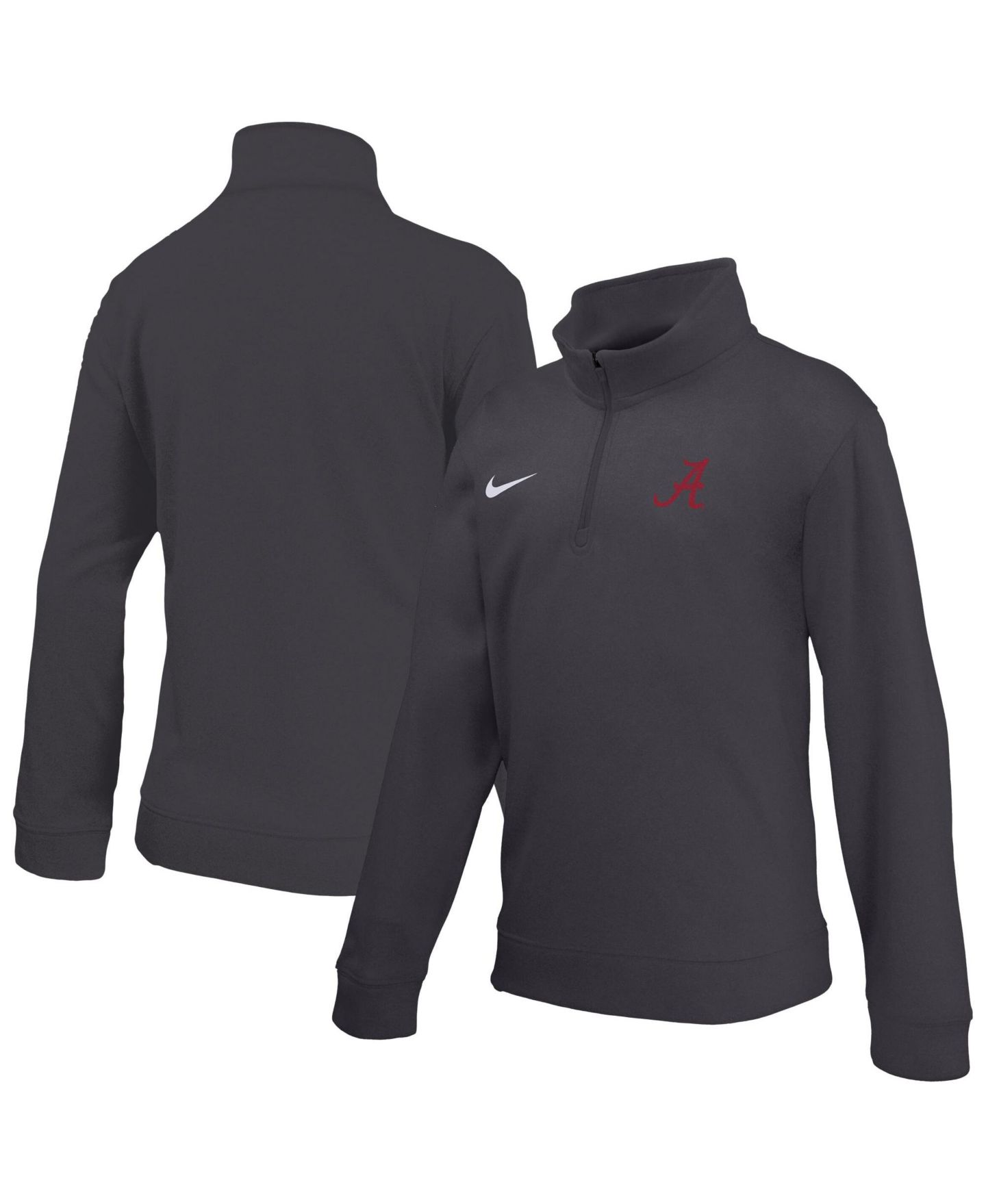 Детский свитер Nike Anthracite Alabama Crimson Tide Therma-FIT Quarter-Zip Pullover — фото 1