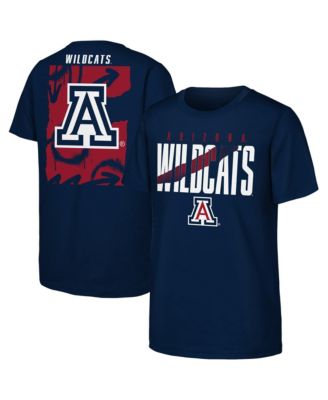 Big Boys' and Girls' Navy Arizona Wildcats Cut Through T-Shirt