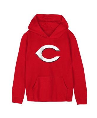 Preschool Red Cincinnati Reds Primary Logo Fleece Hoodie