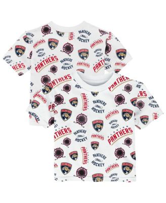Toddler White Florida Panthers Run Down Allover Print T-Shirt