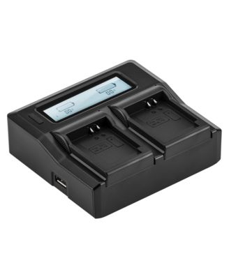 Dual Smart Charger with LCD Screen for Canon NB-13L