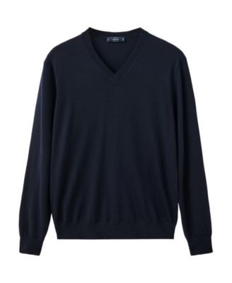 Men's Jersey Willvy-I Wool V-Neck Ribbed-Hem Sweater