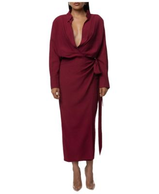 Women's Skyline Wrap Midi Dress