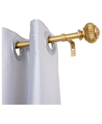 D11 3/4-Inch Adjustable Decorative Curtain Rod, 86-120 Inches, Single Set