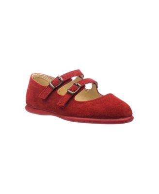 Toddler Girls' Double-Strap Mary Janes Suede Flats