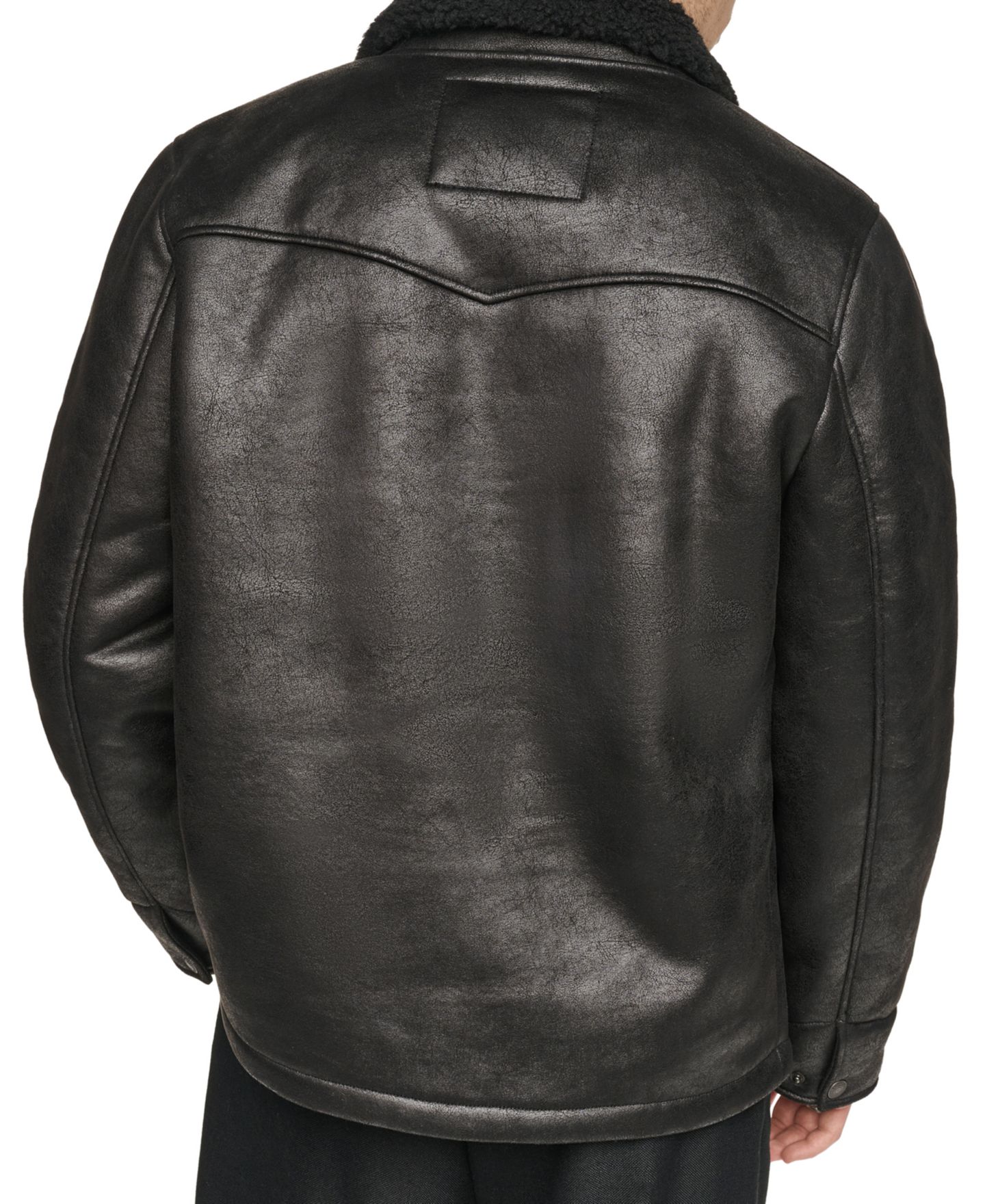 Мужская куртка Levi's Shearling Classic-Fit Ranch, цвет: Чёрный — фото 8