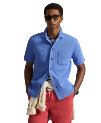 Men's Waffle-Knit Short-Sleeve Shirt