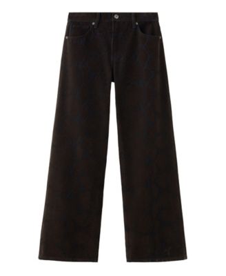 Women's Petra Mid-Rise Wide-Leg Velvet Jeans