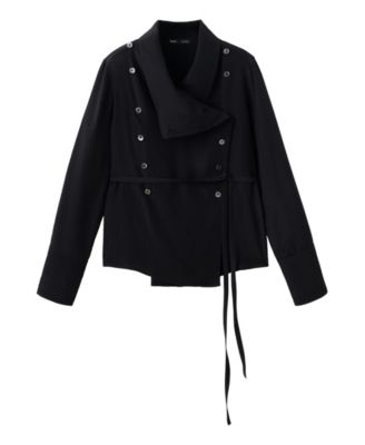 Women's Lapel Collar Long-Sleeve Overshirt