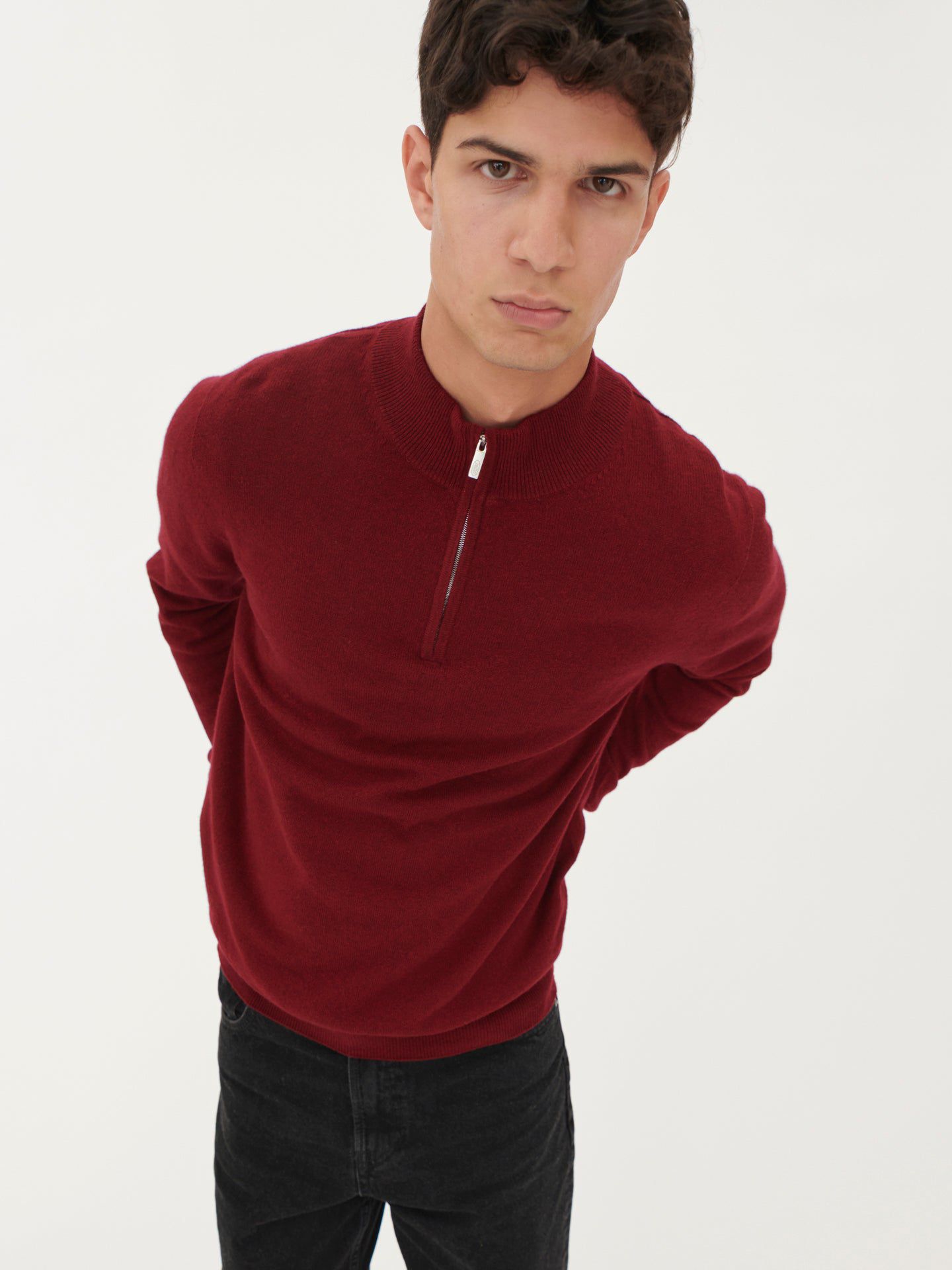 Мужской свитер Gobi Cashmere Half-Zip Lightweight — фото 5