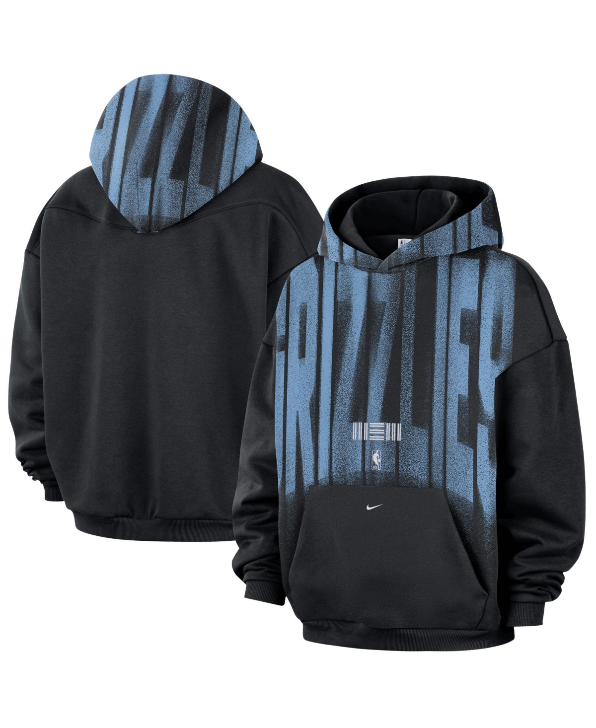 Nike Men's Black, White Memphis Grizzlies 2026 Game Theather Fleece Hoodie - Black, White