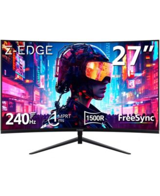 27 inch 1080P Full HD 1920 x 1080 240 Hz 1 ms Curved Gaming Monitor, HDMI x 1, DisplayPort x 1
