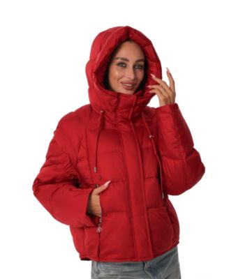 Women's Jamie Cropped Down Fill Hooded Coat