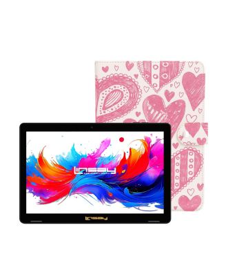 10.1"Octa Core 256GB Storage Android 15 Tablet with Love shape Case