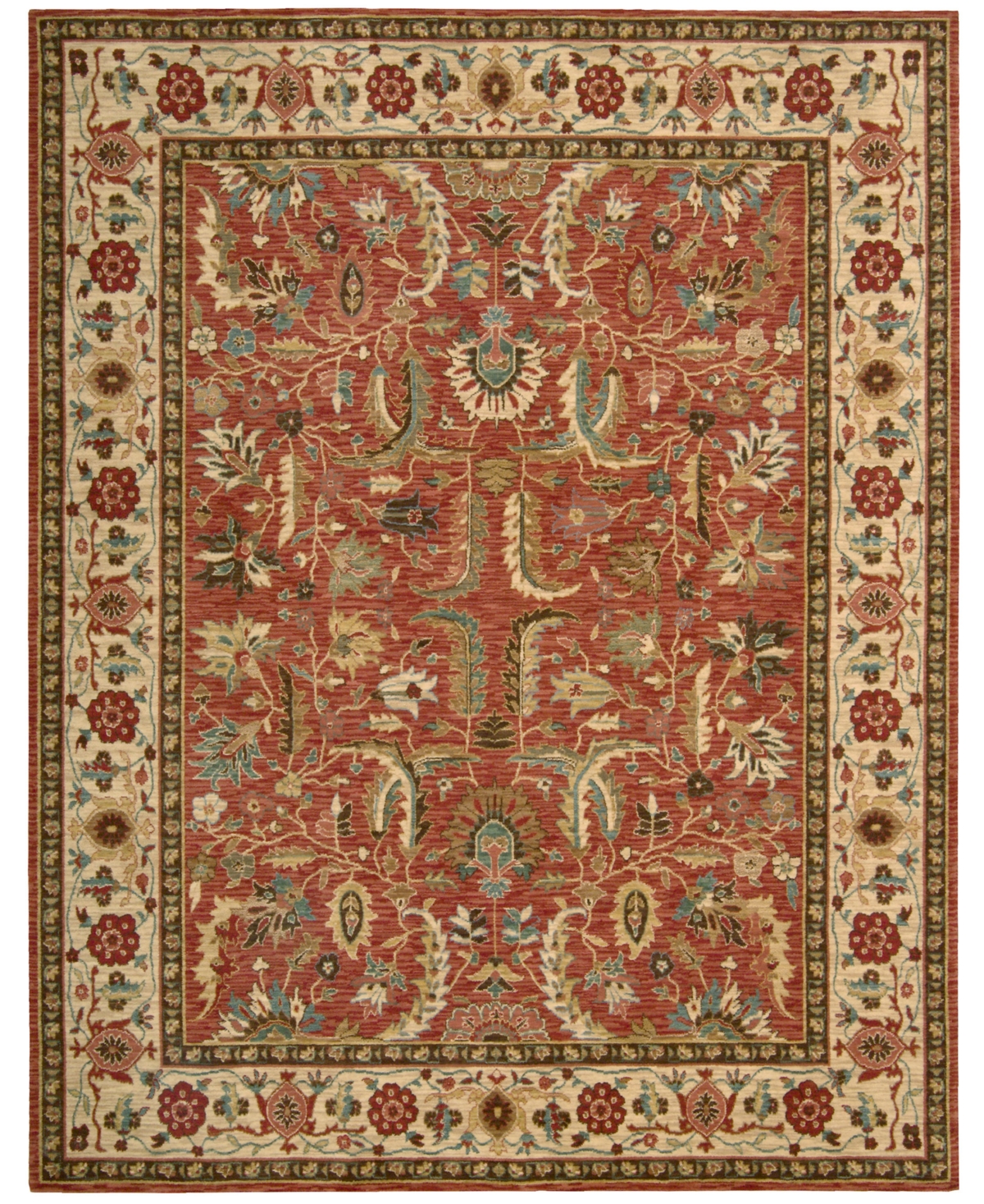 Closeout! Nourison Home Persian Legacy PL04 Terracotta 7'6in x 9'6in Area Rug, Created for Macy's