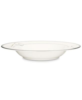 Noritake - "Platinum Wave" Rim Soup Bowl, 9.5"