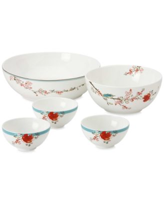 Lenox Simply Fine Dinnerware, Chirp Piece Serving Bowl Set Macy's