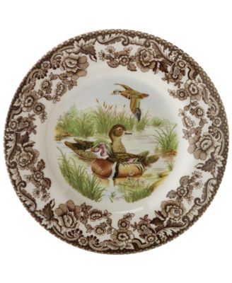 Woodland Bird Canap&eacute; Plates, Set of 4